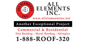 Cut Vinyl Yard Sign for All Elements Inc